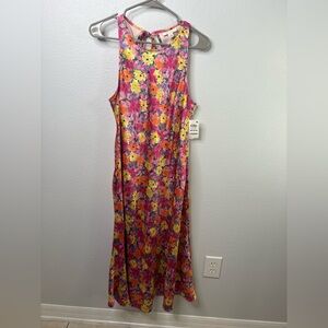 NWT-On 34th Floral Sleeveless Maxi Dress Size Medium